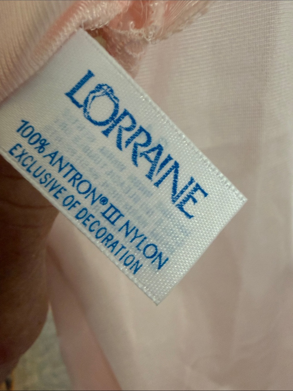 Lorraine vintage camisole Pink Antron Nylon size 34 coquette romantic - Picture 4 of 6